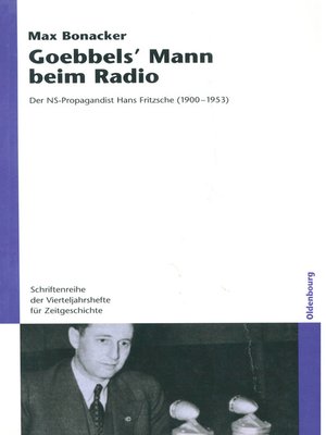 cover image of Goebbels' Mann beim Radio